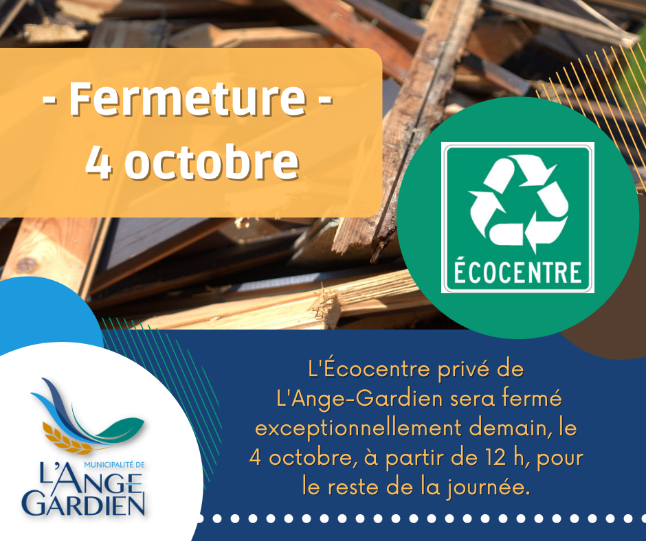 Écocentre privé de L’AngeGardien Municipalité de L'AngeGardien
